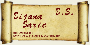 Dijana Sarić vizit kartica